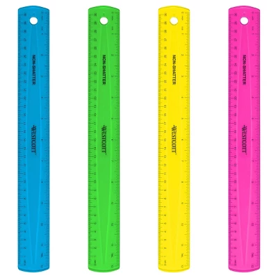 12pk 12" Shatterproof Ruler With Anti-Microbial Translucent Colors - Acme United 2 12pk 12" Shatterproof Ruler With Anti-Microbial Translucent Colors - Acme United - Image 2