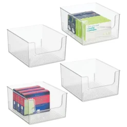 MDesign Plastic Home Office Storage Bin Container, Desk Organizer, 4 Pack 16 MDesign Plastic Home Office Storage Bin Container, Desk Organizer, 4 Pack -Creative Office Outlet Store GUEST 85ef8eaf def7 4db9 8c5c 2b8f00c73642