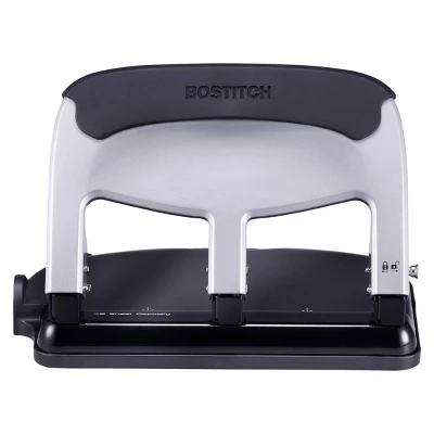 EZ Squeeze Hole Punch 40 Sheet Capacity Silver And Black - Bostitch 1 EZ Squeeze Hole Punch 40 Sheet Capacity Silver And Black - Bostitch