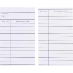 Paper Junkie 250 Pack Blank Library Cards For School Book Checkouts, CDs, DVDs, Vinyl Records, Classroom Supplies, White, 3 X 5 In -Creative Office Outlet Store GUEST 87636147 3a8c 4e02 bf13 79da4bbc3fa5