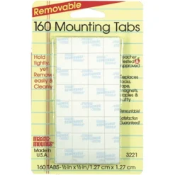 Miller Studio Removable Tabs 1/2" X 1/2" 12 Packs Of 160 Tabs (MIL3221)