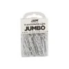 JAM Paper Colored Jumbo Paper Clips Large 2 Inch White Paperclips 2184934B