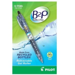 Pilot B2P Retractable Gel Pens Fine Point Black Ink Dozen (31600) 862274 -Creative Office Outlet Store GUEST 8e73de89 e8f3 4142 b63f e10a275e1b41
