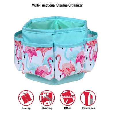 Singer Flamingo Print Desktop Storage Spinner 6 Singer Flamingo Print Desktop Storage Spinner - Image 6