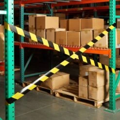 Stockroom Plus 2 Pack Caution Tape Roll, Black And Yellow Stripes, High Visibility Barricade Tape, 2.8 In Wide, 660 Ft Rolls