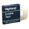 Highland Invisible Tape, 1/2" X 1296", 12 Rolls