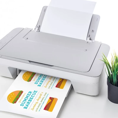 5pk 100 Sheets/Pack 67lb Cardstock 8.5"x11" White - PrintWorks 2 5pk 100 Sheets/Pack 67lb Cardstock 8.5"x11" White - PrintWorks - Image 2