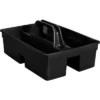 Rubbermaid Commercial Executive Carry Caddy 2-Compartment Plastic 10 3/4"W X 6 1/2"H Black 1880994
