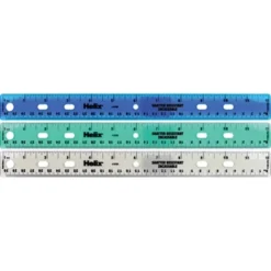 Helix Shatter Resistant Ring Binder Ruler 12" / 30cm, Pack Of 25
