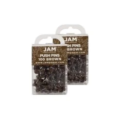 JAM Paper Colored Pushpins Chocolate Brown Push Pins 2 Packs Of 100 222419049A 6 JAM Paper Colored Pushpins Chocolate Brown Push Pins 2 Packs Of 100 222419049A -Creative Office Outlet Store GUEST abf51998 da4f 430f bcda 52f33ecc26a0