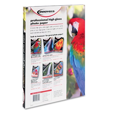 Innovera 8.5" X 11" High-Gloss Photo Paper (50 Sheets/Pack) 2 Innovera 8.5" X 11" High-Gloss Photo Paper (50 Sheets/Pack) - Image 2