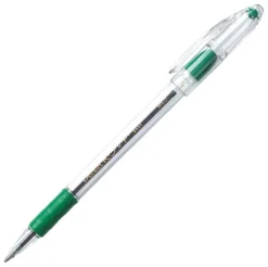 Pentel R.S.V.P. Ballpoint Pen, 1.0 Mm, Green, Pack Of 12