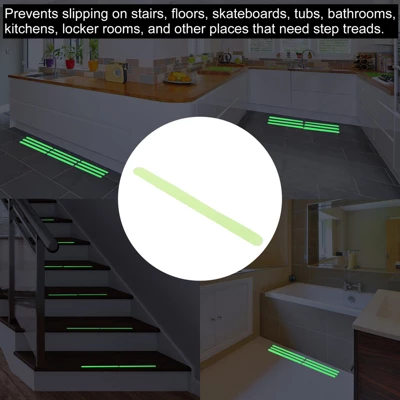 Unique Bargains Non Slip Bathtub Stickers Safety Shower Treads Adhesive Decal Square With Scraper For Stairs Green 1.25 Ft X 0.8Inch 5 Unique Bargains Non Slip Bathtub Stickers Safety Shower Treads Adhesive Decal Square With Scraper For Stairs Green 1.25 Ft X 0.8Inch - Image 5