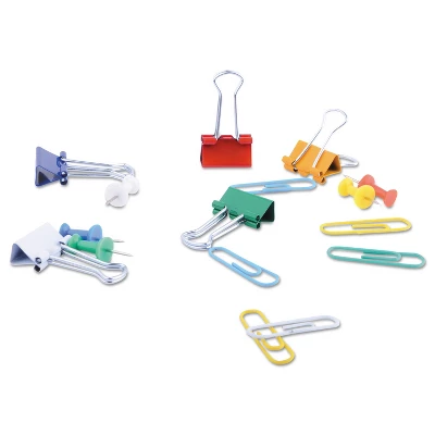 UNIVERSAL Combo Clip Pack Assorted Binder Clips/Paper Clips/Push Pins 31203 1 UNIVERSAL Combo Clip Pack Assorted Binder Clips/Paper Clips/Push Pins 31203