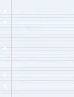 School Smart 5-Hole Punched Filler Paper W/ Red Margin, 8-1/2 X 11 Inches, Wide Ruled, 500 Sheets