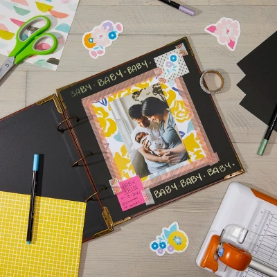 Bright Creations 20 Sheets Black Scrapbook Paper Refill Pages (10 X 10) 1 Bright Creations 20 Sheets Black Scrapbook Paper Refill Pages (10 X 10)