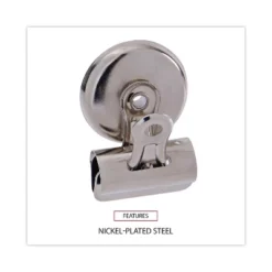Universal Bulldog Magnetic Clips Metal 7/16" Capacity 1 1/4" Wide Nickel-Plated 18/PK 31260 -Creative Office Outlet Store GUEST ca9fc7a8 0bd1 4c04 99eb d01b544d6819