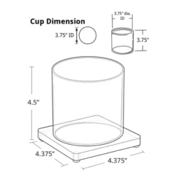 Azar Displays Large Single Cup Acrylic Deluxe Holder 6 Azar Displays Large Single Cup Acrylic Deluxe Holder -Creative Office Outlet Store GUEST caebf762 04bf 4925 9b83 97d2240382ea