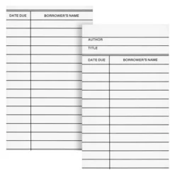 Best Paper Greetings 200 Piece Set Of 100 Self Adhesive Library Card Pockets And 100 Due Date Cards For Book Checkouts, 3 X 5 In 11 Best Paper Greetings 200 Piece Set Of 100 Self Adhesive Library Card Pockets And 100 Due Date Cards For Book Checkouts, 3 X 5 In -Creative Office Outlet Store GUEST d70692b7 1477 4e70 b4a0 cec7aad6f759