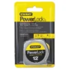 Stanley Tools Die Cast Tape Rule Decimal-Fraction 1/2" X 12ft Yellow 1/32" Graduation 33272