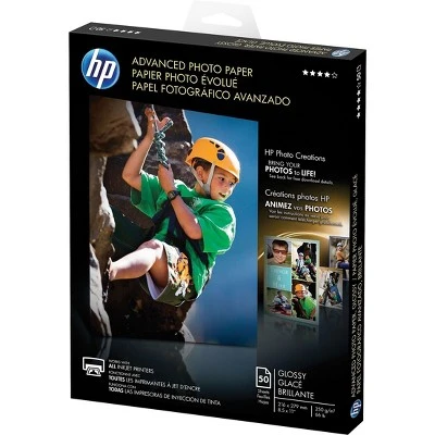 HP Advanced Photo Paper 56 Lbs. Glossy 8-1/2 X 11 50 Sheets/Pack Q7853A 2 HP Advanced Photo Paper 56 Lbs. Glossy 8-1/2 X 11 50 Sheets/Pack Q7853A - Image 2