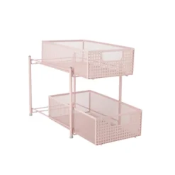 Mind Reader Metal Mesh Heavy Duty Organizer [2 TIER] Slide Out Basket Drawer For Kitchen, Bathroom, Office Desk (BLACK) -Creative Office Outlet Store GUEST e06915ad 54a0 470e b20d d8318d7f9712