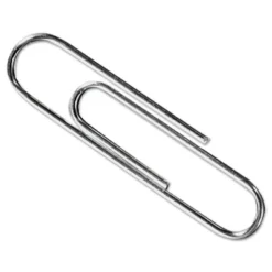 Acco Smooth Economy Paper Clip Metal Wire #3 Silver 100/Box 10 Boxes/Pack 72320