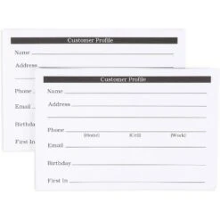 Okuna Outpost 100 Pack Customer Profile Cards For Office And Business (4 X 6 In) -Creative Office Outlet Store GUEST e3c5b38b 4733 43cc bf50 1ae4ab01bb13