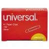 Universal Paper Clips Smooth Finish No. 1 Silver 1000/Pack 72210