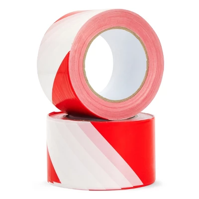 Stockroom Plus 2 Pack Caution Tape Roll, Red And White Stripes, High Visibility Barricade Tape, 2.8 In Wide, 660 Ft Rolls 5 Stockroom Plus 2 Pack Caution Tape Roll, Red And White Stripes, High Visibility Barricade Tape, 2.8 In Wide, 660 Ft Rolls - Image 5