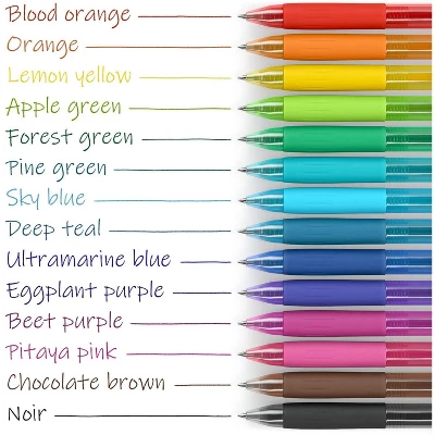 Arteza Retractable Gel Ink Colored Pens Set, Bright Colors - Doodle, Draw, Journal - 14 Pack 1 Arteza Retractable Gel Ink Colored Pens Set, Bright Colors - Doodle, Draw, Journal - 14 Pack