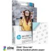 HP 2x3" Premium Zink Photo Paper (50 Pack) Accesory Kit With Photo Album, Case, Stickers, Markers
