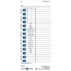 Pyramid Time Systems Pyramid Time Cards For 3000HD 3500 3550SS 3600SS 3700 Time Clocks 100/Pack -Creative Office Outlet Store GUEST f4ab5a4b 87c0 44d8 aa7e 1031bcfc8cfb