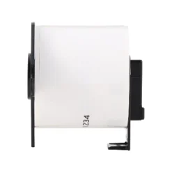 Brother DK-1234 Adhesive Name Badge Paper Labels 3-4/10" X 2-3/10" Black On White 260 Labels/Roll 3 -Creative Office Outlet Store GUEST f854a98c 56cc 4cc5 ae3e 661a44469f70